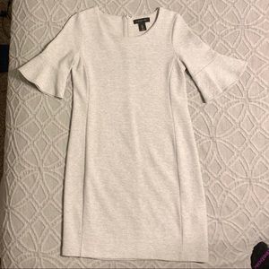 Tahari grey dress with sleeves